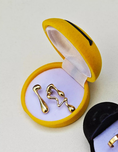 Estuche Emoji Carita Pana Para Anillo Alianzas Joyas Pareja