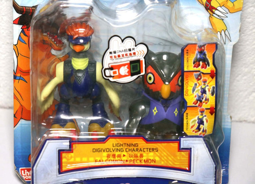 Digimon Savers Falcomon Peckmon Digivolving Boneco Bandai