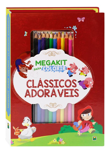 Megakit para Colorir: Clássicos Adoráveis, de © Todolivro Ltda.. Editora Todolivro Distribuidora Ltda., capa mole em português, 2021