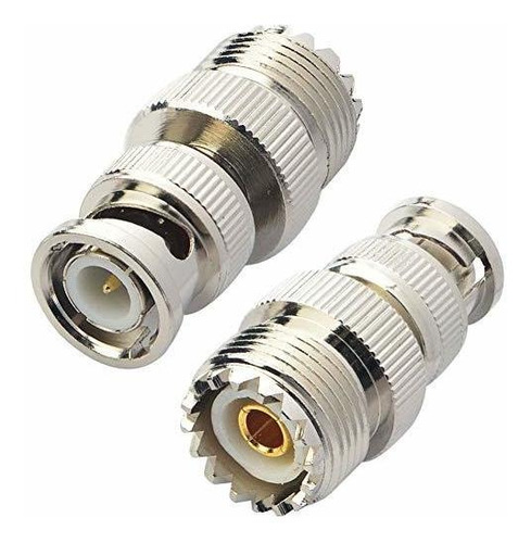 Adaptador Coaxial Boobrie Bnc Uhf Rf So239 Uhf Hembra, 2 Pie