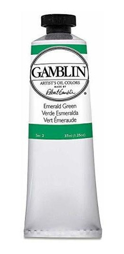Pintura Al Óleo Gamblin Verde Esmeralda 37ml