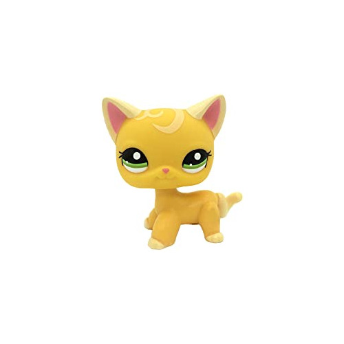 Figuras Acción Mini Mascota Naranja Amarillo Gatito #2194