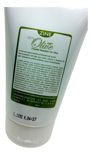 Crema Olive Complejo Reparador Piel Madura 120ml Zine Momento De Aplicación Día/noche Tipo De Piel Normal