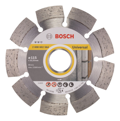 Disco De Corte Seco Bosch Segmentado 115mm Diamantado Expert