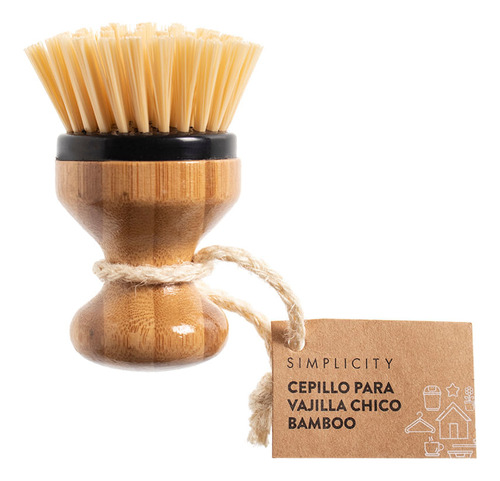 Cepillo Para Vajilla Simplicity Bamboo Chico