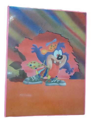 Carpeta Oficio 2 Aros 2x30 Pvc Looney Tunes Retro Escolar