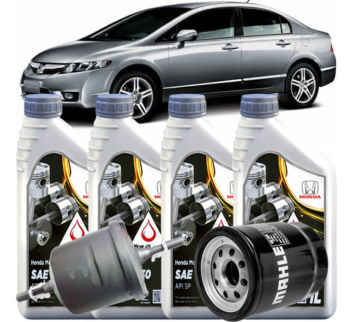 Kit Manutenção Preventiva Oleo Combustivel Civic G8 Flex