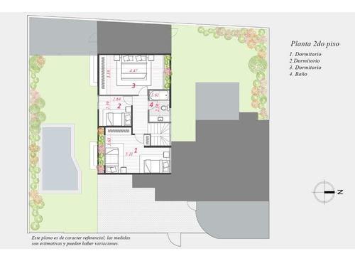 Imagen 4 de 30 de En Pasaje, Jardines Con Terraza Y Piscina (simón González)