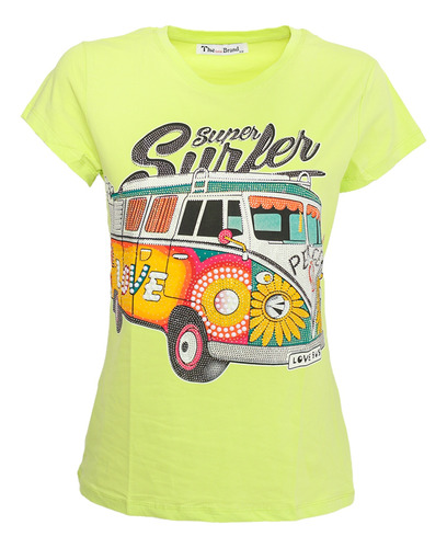 Playera Estampado De Auto Norma Tb9062