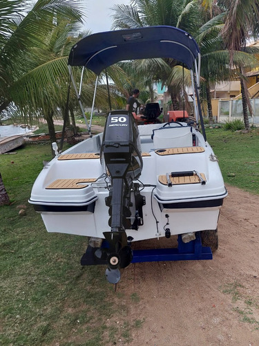 Lancha 16 Pés Rs 160 Com Motor Mercury 50 Hp 2t Elo 0km