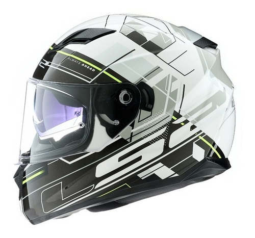 Imagen 3 de 4 de Casco Moto Ls2 Integral 320 Stream Scape Doble Visor