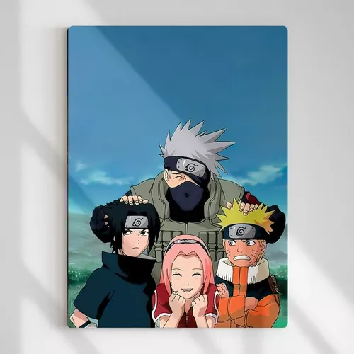 Quadro decorativo time 7 anime desenho naruto