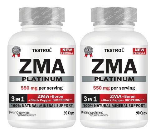 Zma Testrol Paquete 2 Piezas - 90 Capsulas