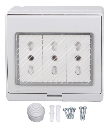 Enchufe De Pared Impermeable Ip55 Carcasa Retardante De