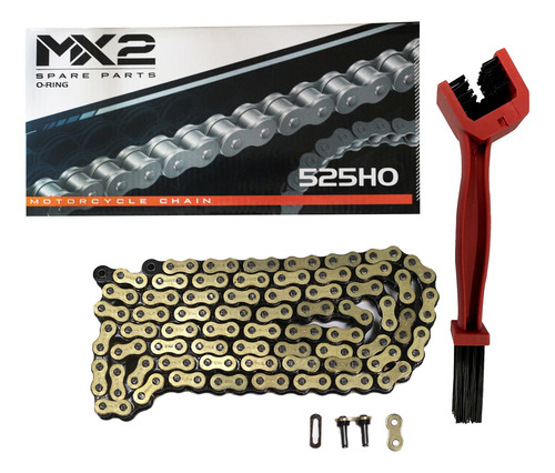 Cadena Mx2 525x130 Hro O Ring + Regalo Cepillo Str