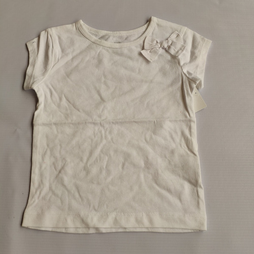 Camiseta Blanca Niña Carters T 12 Meses