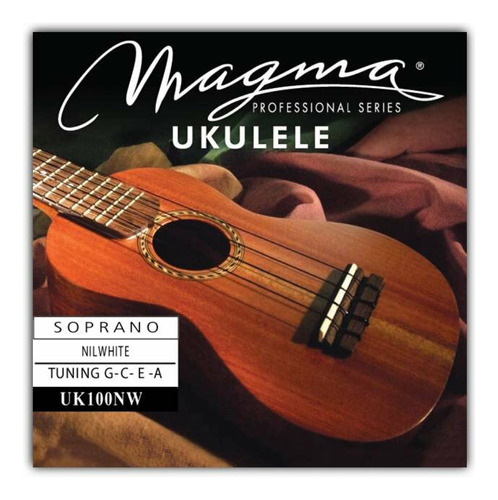 Encordado Magma Ukelele Soprano Nylwhite Hawaiian Uk100nw