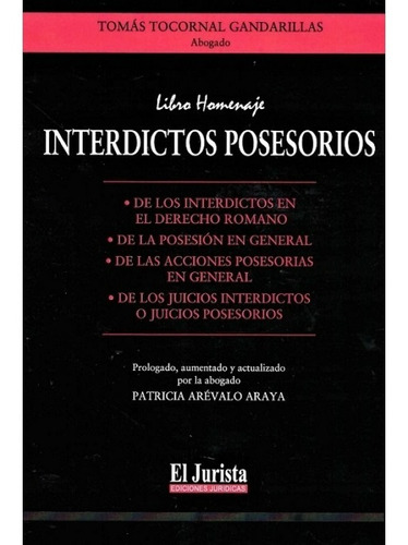 Interdictos Posesorios / Tomás Tocornal G. / El Jurista