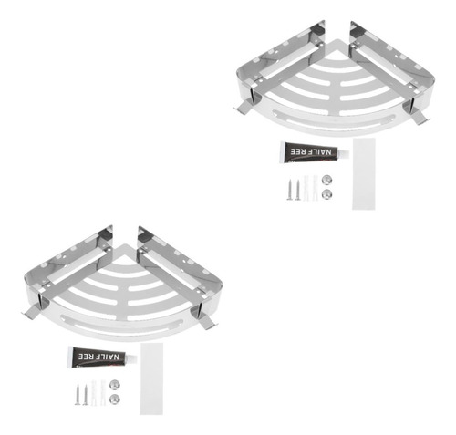 Estantería Esquinera Baño Cocina Sin Perforación Almacenaje