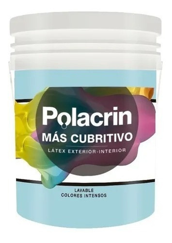 Pintura Latex Interior Exterior Polacrin Colores 20 Lt Color Bermellón