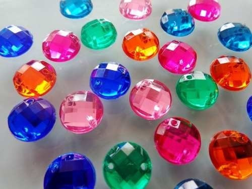 200 Gemas Falso Strass Brillos Para Coser O Pegar 12mm