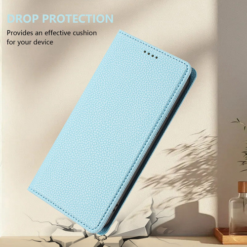 Funda Tipo Cartera De Piel Para La Serie Infinix Hot 50, Con Función Atril, A Prueba De Golpes, Ranuras Para Tarjetas, Lujosa Forma De Guijarros, Esti