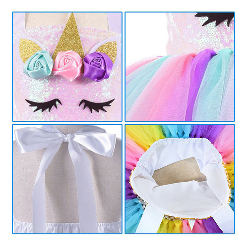 A Disfraz De Unicornio Iluminado Para Niñas