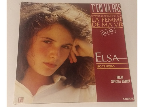 Vinilo Elsa No Te Vayas Maxi 12  P. 1987. Cerrado. Exelente