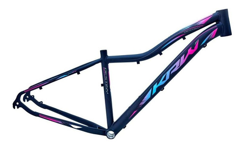 Quadro Bicicleta Destiny Aro 29 Alumínio Mtb - Krw Cor Preto/rosa E Azul