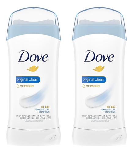 Dove Desodorante Antitranspirante Invisible Sólido Pack 2 Original