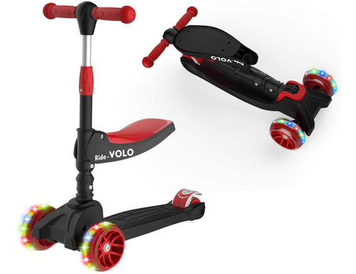 Ridevolo K02 Patinete Plegable Para Niño 6 Año 1 Asiento 3