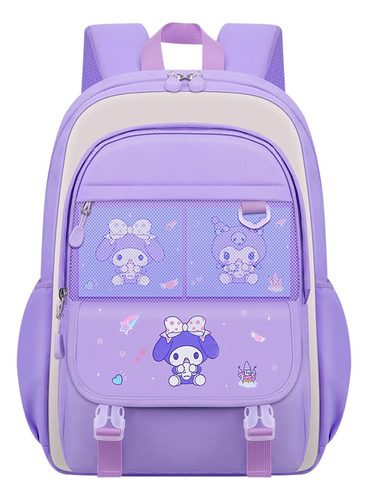 Mochila Escolar Infantil Kuromi, Bonita Mochila Escolar Con