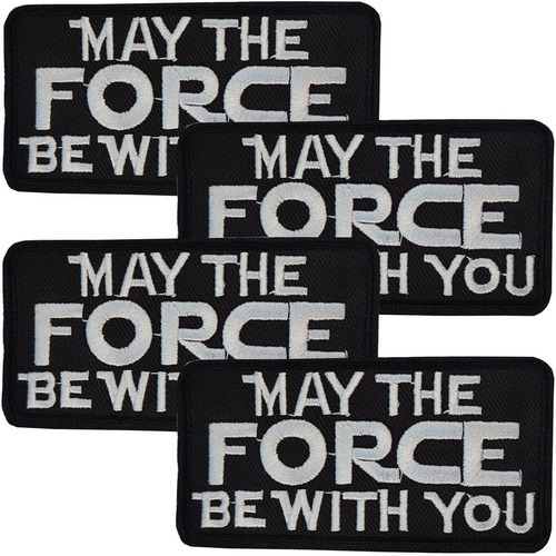 Parche May The Force Be Resistente, Mxfoc-004, 4 Parches, Ma