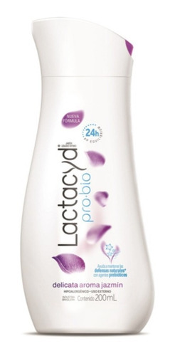 Jabón Íntimo Lactacyd Delicata/pro Bio 200 Ml.