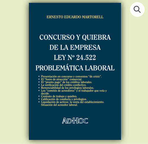 Concurso Y Quiebra De La Empresa. Ley 24.522. Problemática L