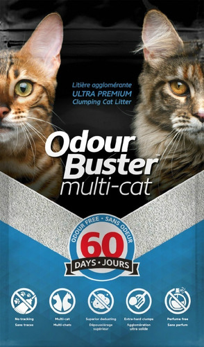 Arena Sanitaria Odour Buster Multi-cat 12 Kg