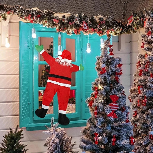 Adecuado Para La Decoración De Papá Noel En Puertas Y Ventan