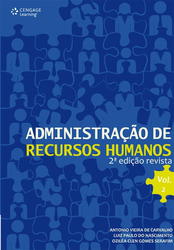 Administração de recursos humanos, de Carvalho, Antonio. Editora Cengage Learning Edições Ltda., capa mole em português, 2013