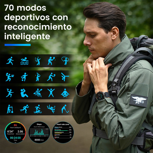 Reloj Inteligente Kospet T2 1.43 Aod Con Llamadas Bluetooth