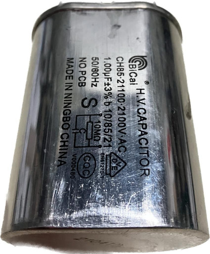 Capacitor Para Microondas 1 Mf X 2100w Cp 614