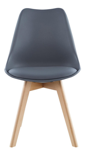 Pack X4 Sillas De Comedor Tulip Gris