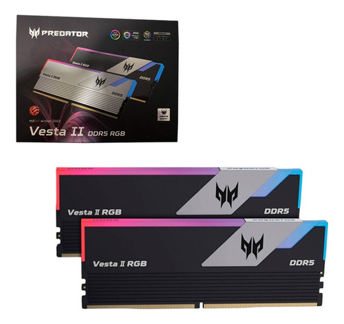 Memoria Ram Ddr5 32gb (16x2) 7200mhz Predator Vesta2 Rgb C30
