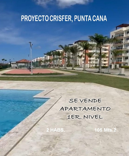 Vendo Apto Nuevo 2 Habitaciones Dentro Del Proyecto Exclusivo  Crisfer, Punta Cana, Rebajado