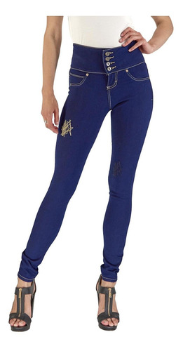 Jeans Lee Mujer Skiny Pretina Alta D51