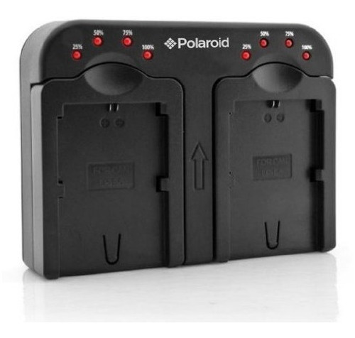 Polaroid Cargador De Baterias Doble (doble) Bateria 2 Bateri