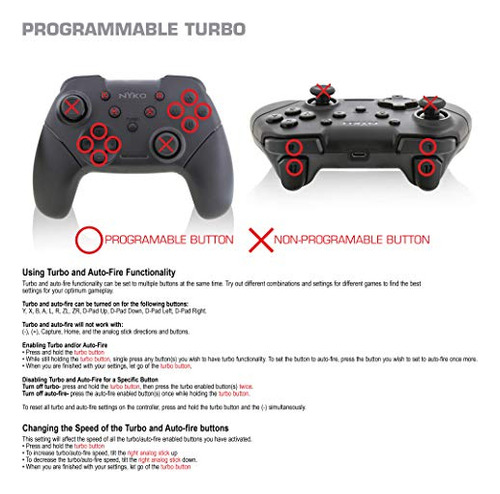 Nyko Wireless Core Controller: Ergonoma Y Turbo Para Switch