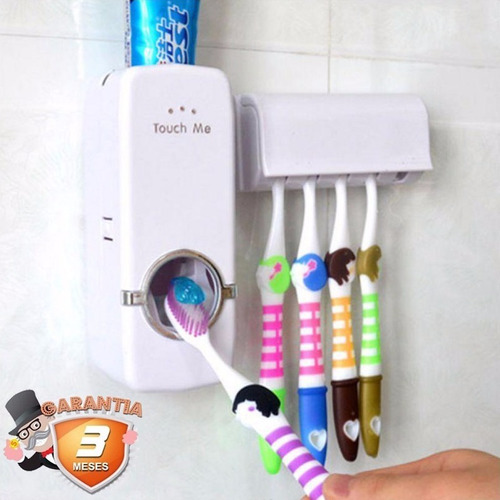 Dispensador Automático De Pasta De Dientes Con Porta Cepillo