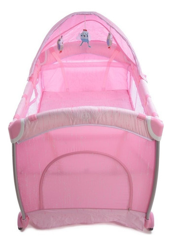 Cuna Corral Para Bebe Traveller Rosa Prinsel Cambiador Y Mosquitero
