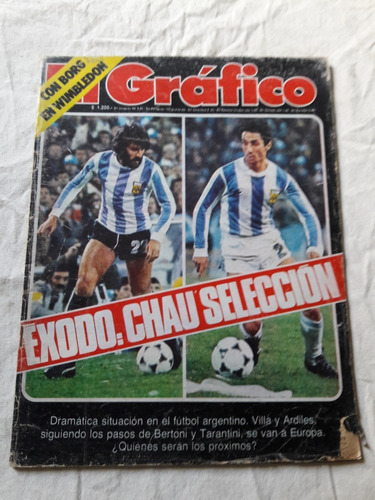 El Grafico Nº 3066 Año 1978 Seleccion - Vilas - Borg