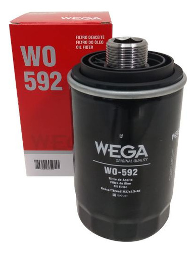 Filtro Óleo Q3 2.0 16v 2012 2013 2014 2015 Wega Wo-592